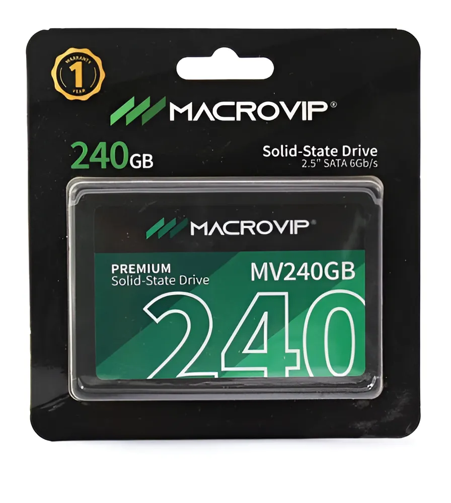 Ssd Macrovip 240gb 2.5 Sata 3 Mv240gb Cor Preto