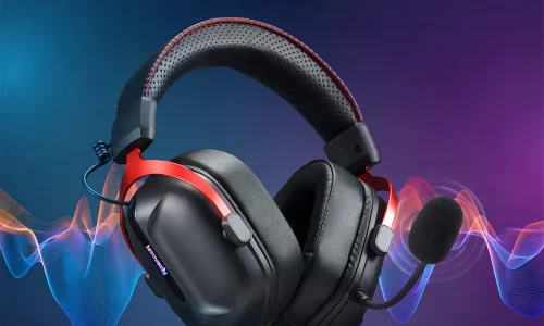 Fones de ouvido Redragon Cybill H312 pretos Usb, Rgb, 7.1 para jogadores